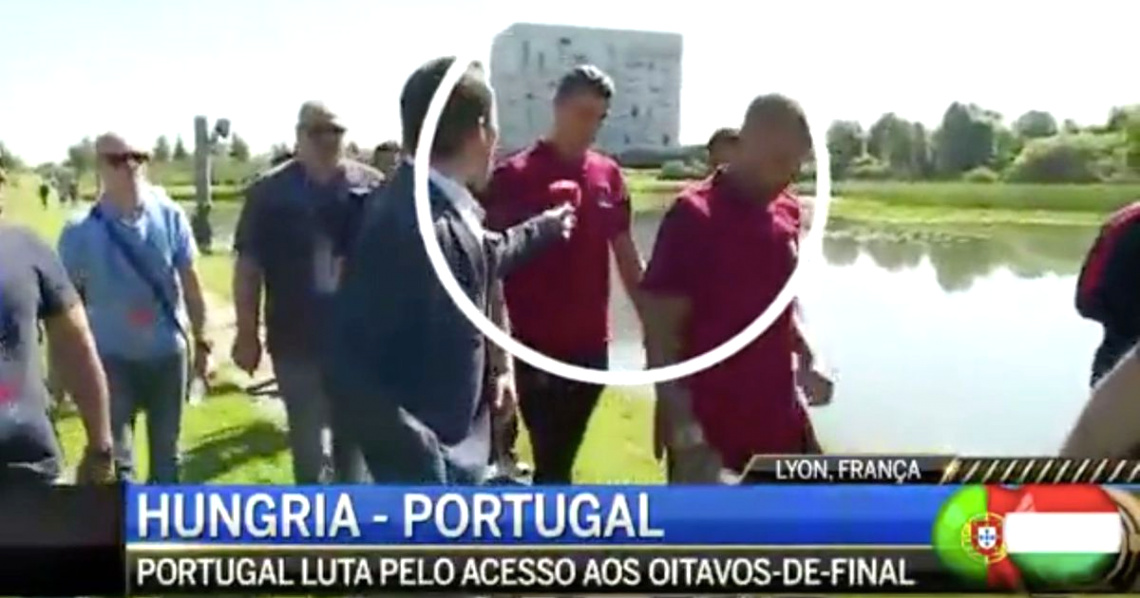 Cheap Vpn In Lake In Dans Cristiano Ronaldo Opts Out Of Interview by Throwing Microphone Into A Lake