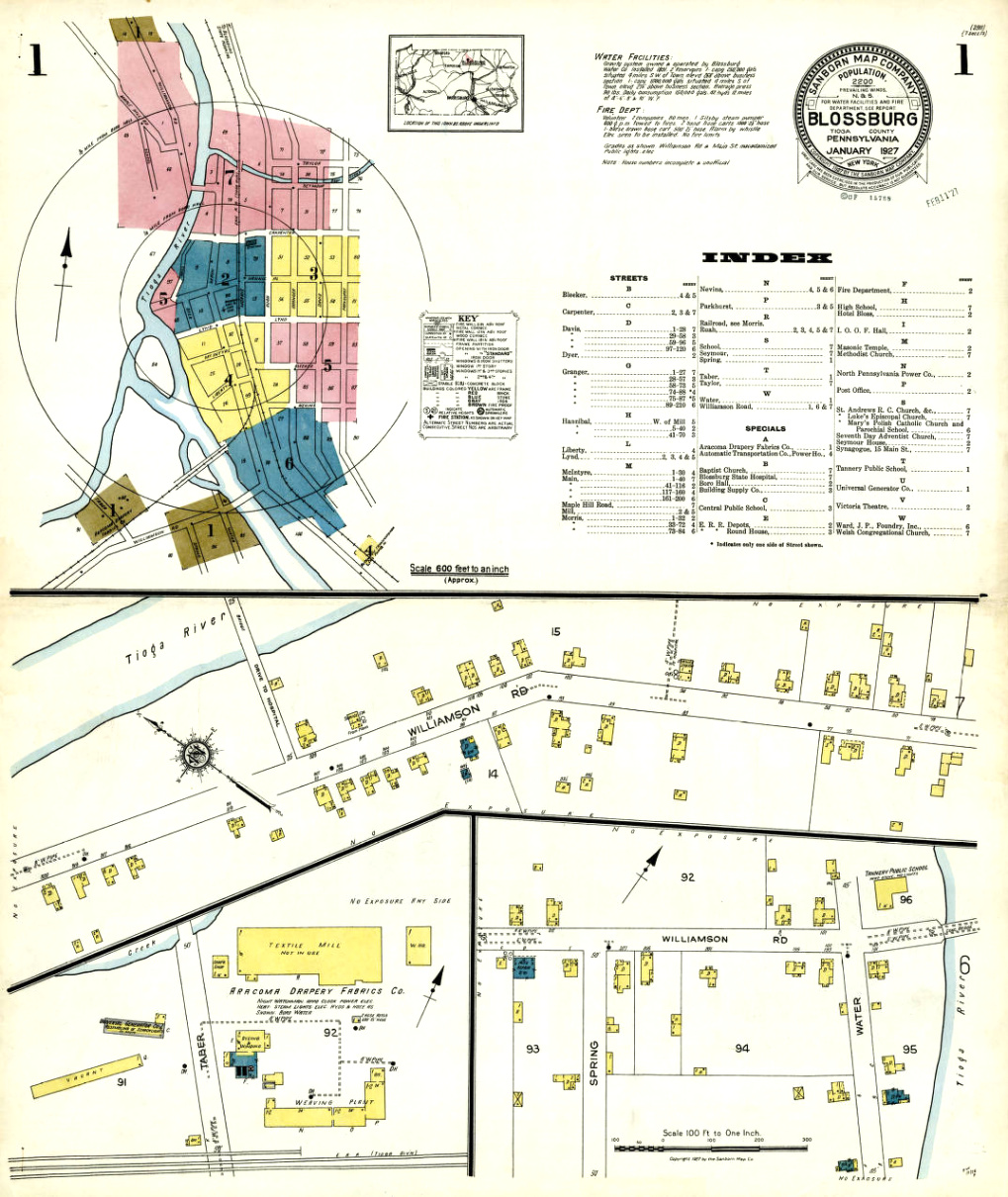 Cheap Vpn In Tioga Ny Dans Blossburg,tioga County, Pennsylvania, January 1927 - Digital Map ...