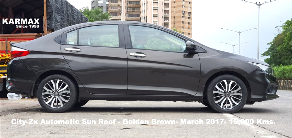 Car Insurance In Brown Ks Dans Honda City Zx Auto Sun Roof Golden Brown March 2017 15 000 Kms