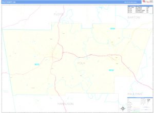 Personil Injury Lawyer In Polk Ga Dans Polk County Ga Zip Code Wall Map Basic Style by Marketmaps