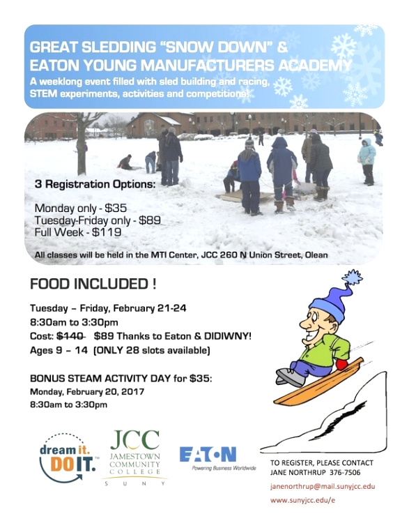 Small Business software In Cattaraugus Ny Dans Great Sledding âsnowâ Down and the S.t.e.m. Program Enchanted ...