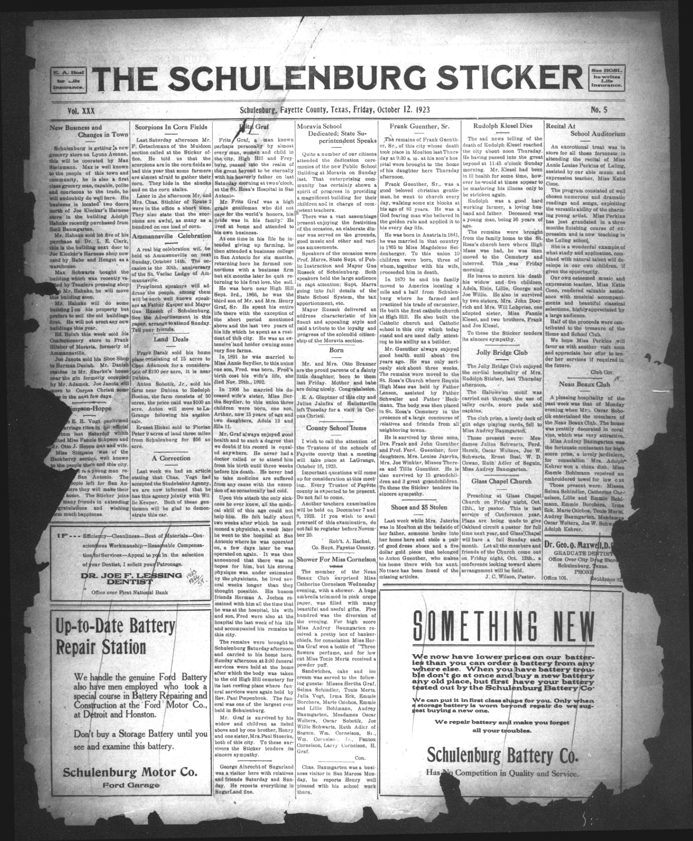 Small Business software In Fayette In Dans the Schulenburg Sticker Schulenburg Tex Vol 30 No 5 Ed 1