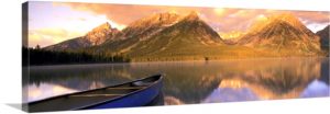 Small Business software In Park Wy Dans Canoe Leigh Lake Grand Teton National Park Wy Wall Art Canvas Prints