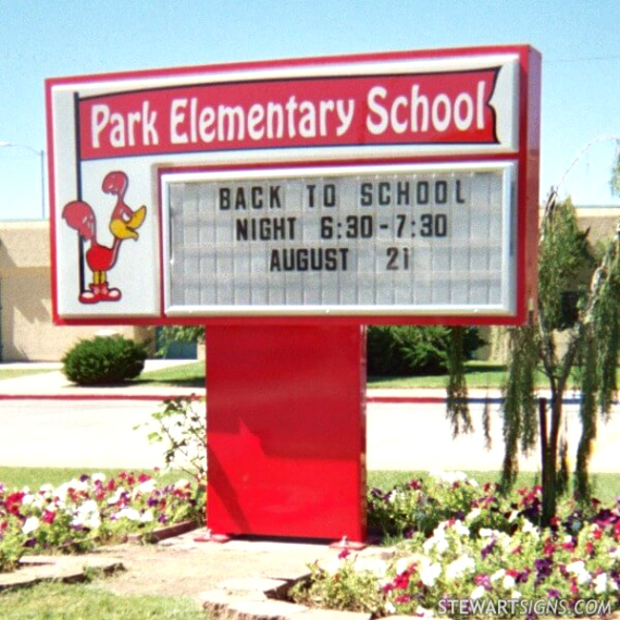 Small Business software In Stewart Ga Dans School Sign for Park Elementary School Holbrook Az