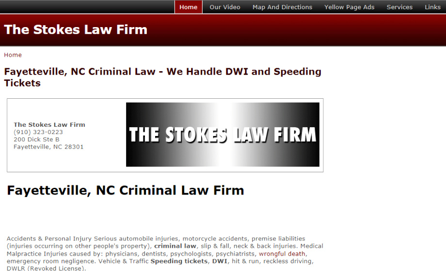 Car Accident Lawyer In Stokes Nc Dans Stephen C Stokes—fayetteville Nc