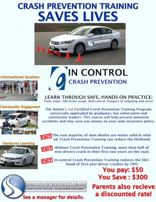 Eddy Nd Car Accident Lawyer Dans New Audi Vehicle In Control Crash Prevention Training Audi ...