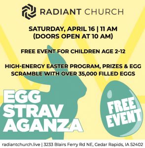 Small Business software In Cedar Ia Dans Friday, April 15, 2022 Ad - Radiant Church - Cedar Rapids Gazette