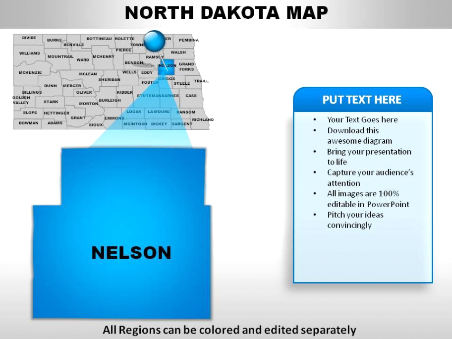 Small Business software In Rolette Nd Dans Usa north Dakota State Powerpoint Maps Presentation Graphics ...