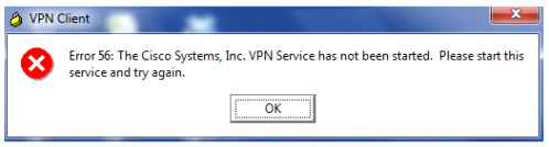 Vpn Services In Jewell Ks Dans Cisco Vpn Client Error 56 Techyv