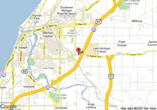 Car Insurance In St. Joseph Mi Dans Map Benton Harbor Michigan Maping Resources