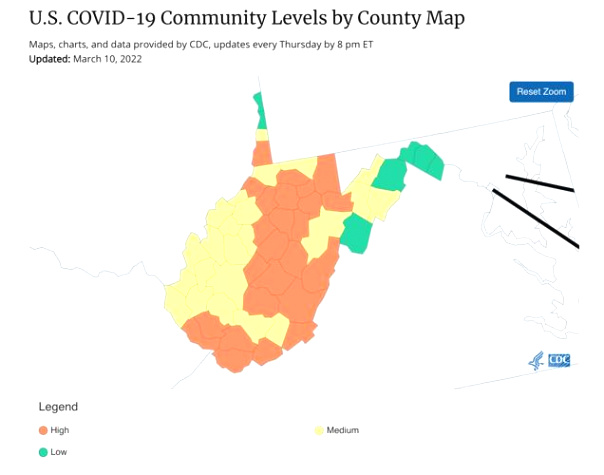 Hancock Wv Car Accident Lawyer Dans Cdc Data: Covid-19 Decline Taking Longer In north Central West ...