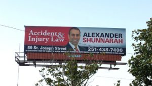 Personal Injury Lawyer Billboards Dans Alexander Shunnarah Lawyer