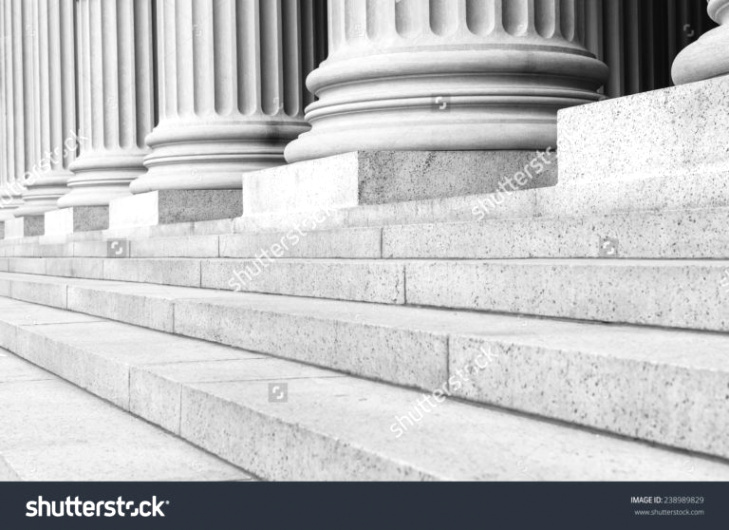 Warren Ga Car Accident Lawyer Dans Stock Photo Pillars In Black and White 1