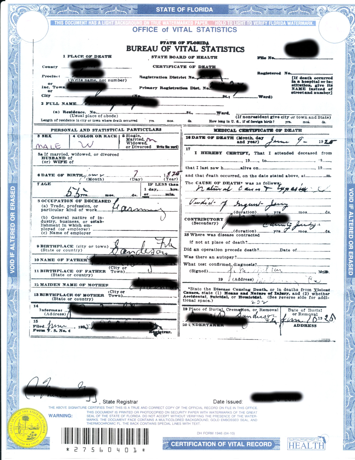 Wrongful Death Lawyer Fl Dans ordering A Florida Death Certificate Lawyer Friend