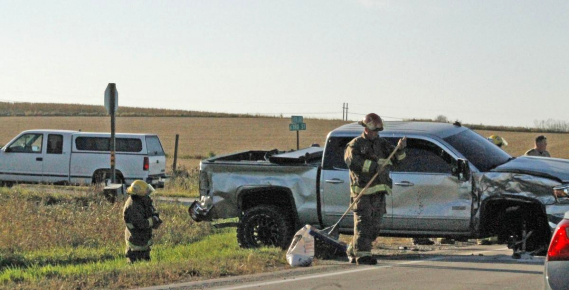 Benton Ia Car Accident Lawyer Dans Vinton today - Two Vehicle Accident On Hwy 218 On Tuesday Morning