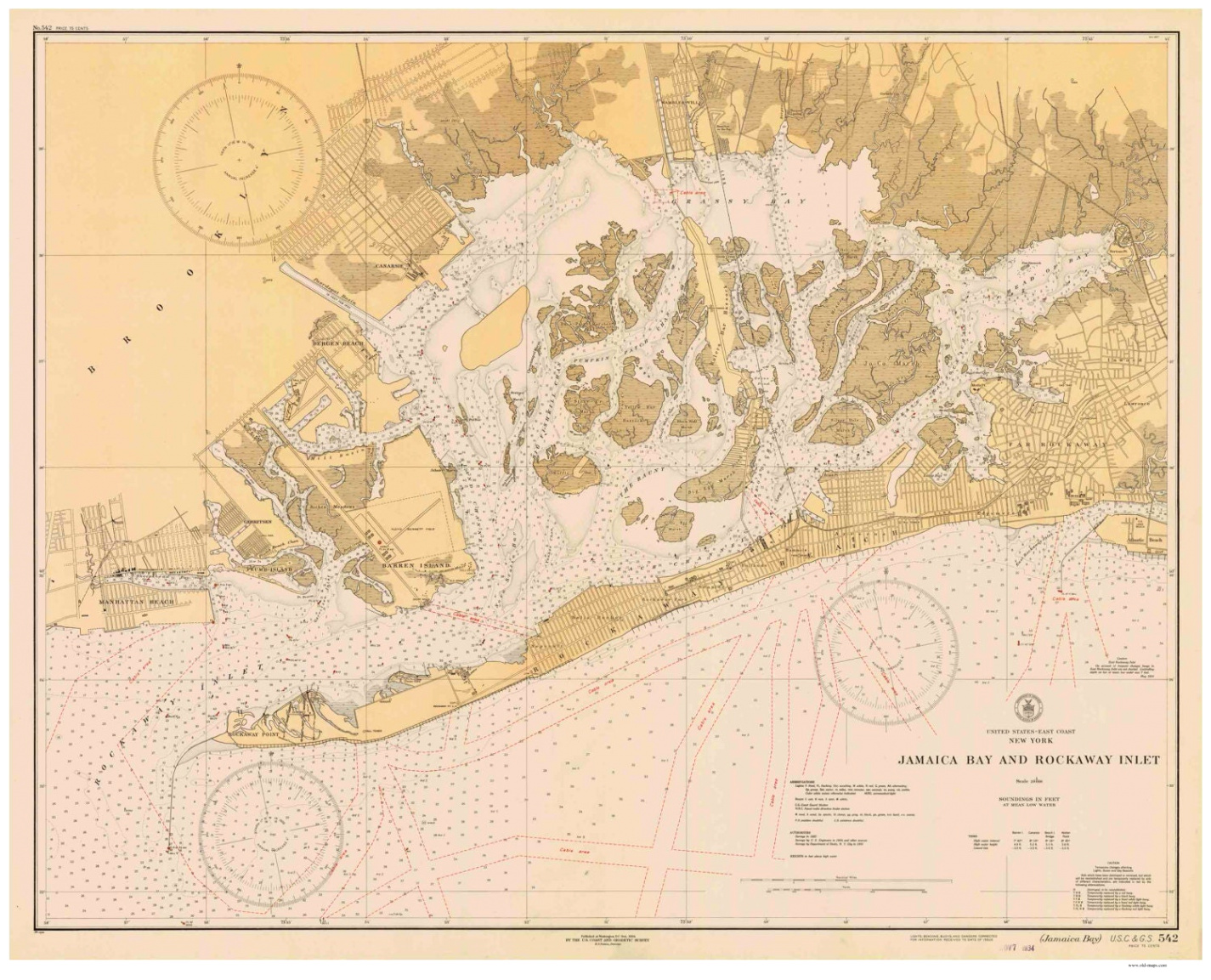 Cheap Vpn In Camden Ga Dans Jamaica Bay and Rockaway Inlet Ny 1934 Nautical Map Reprint - Etsy
