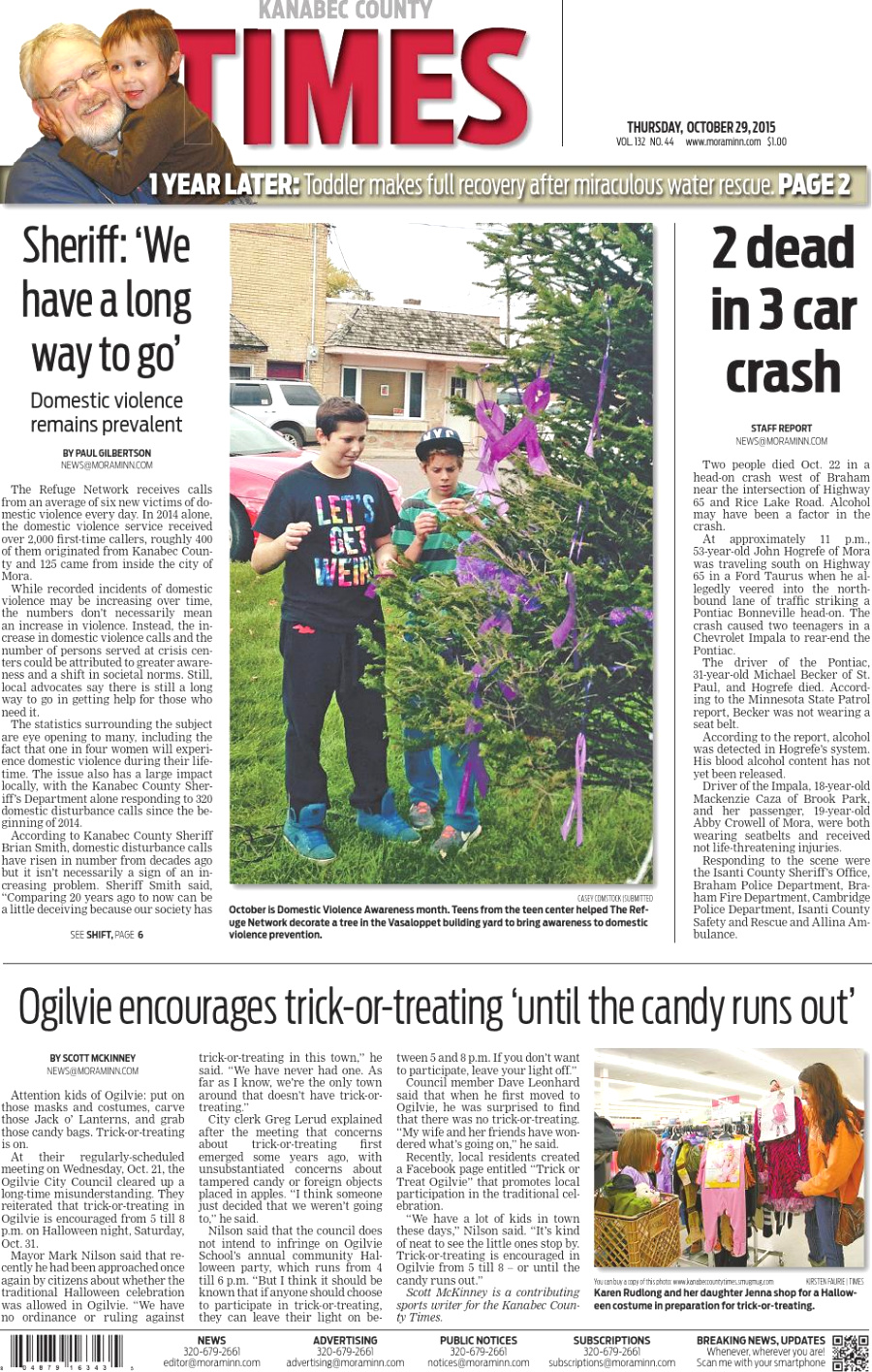 Kanabec Mn Car Accident Lawyer Dans Kanabec County Times: E-edition Oct. 29, 2015 by northstar Media ...