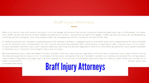 Personal Injury Lawyer In Santa Cruz Dans Braff Injury attorneys — Car Accident attorney Los Gatos Braff Injury