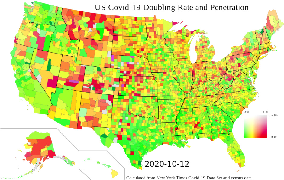 Personil Injury Lawyer In Pottawatomie Ks Dans Covid 19 Rate Of Spread and Penetration Of Population Map