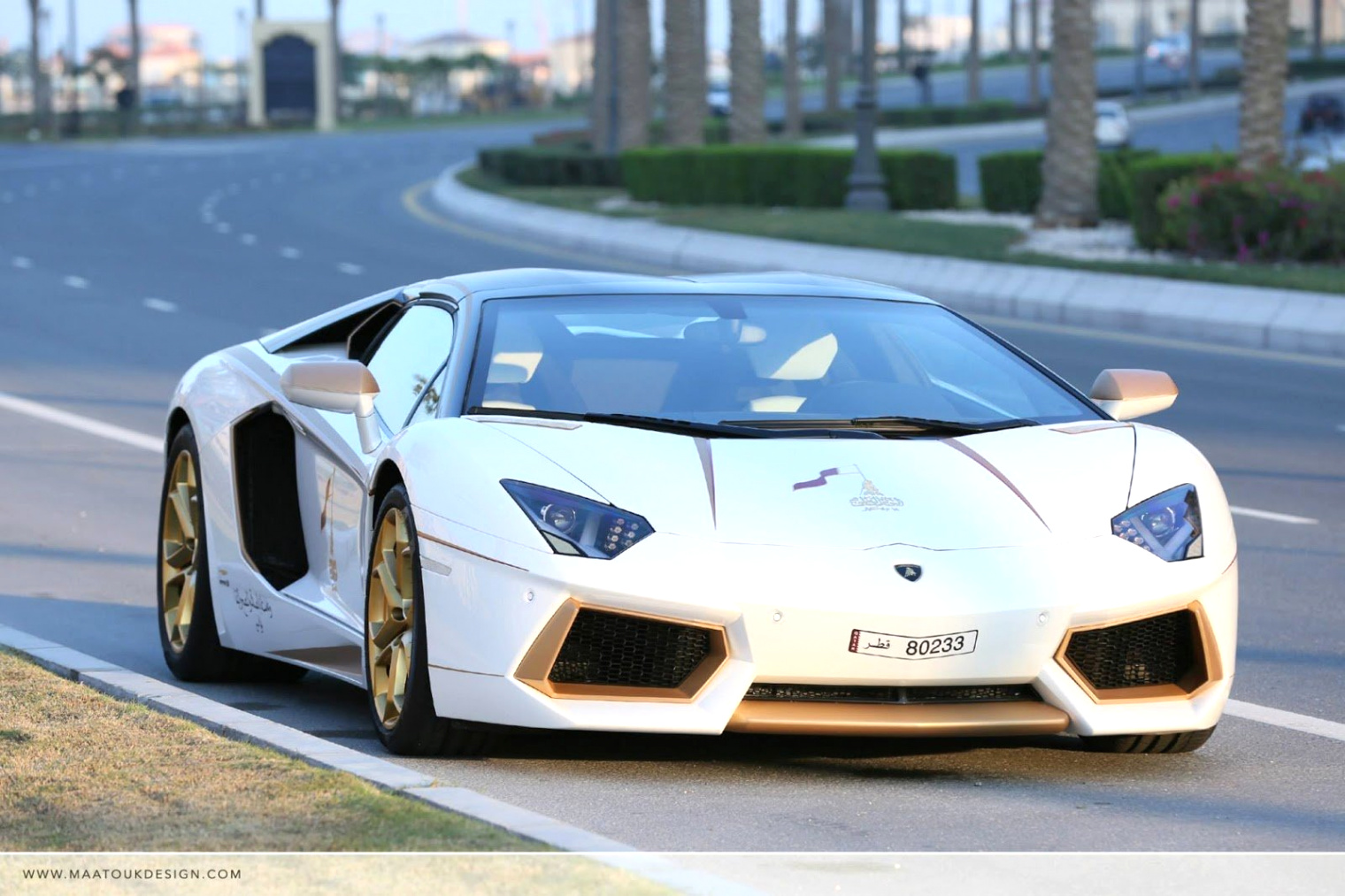 Uber & Lyft Accident Lawyer Dans Meet the One Off Gold Plated Lamborghini Aventador Roadster Qatar