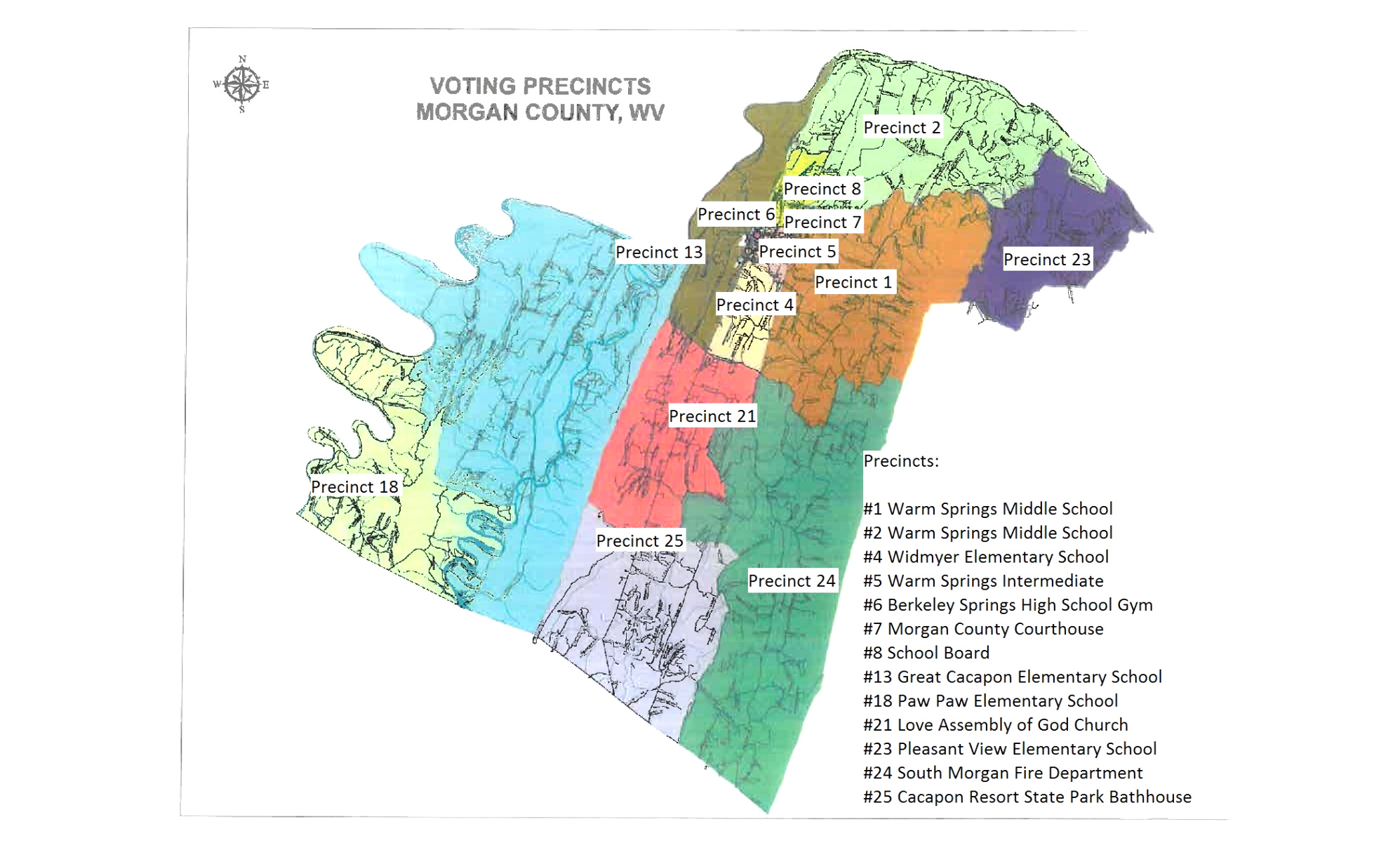 Vpn Services In Berkeley Wv Dans Morgan County's Thirteen Voting Precincts Morgan County Usa