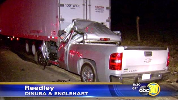 Truck Accident Lawyer Nj Dans Pickup Truck Crashes Into Big Rig Near Reedley